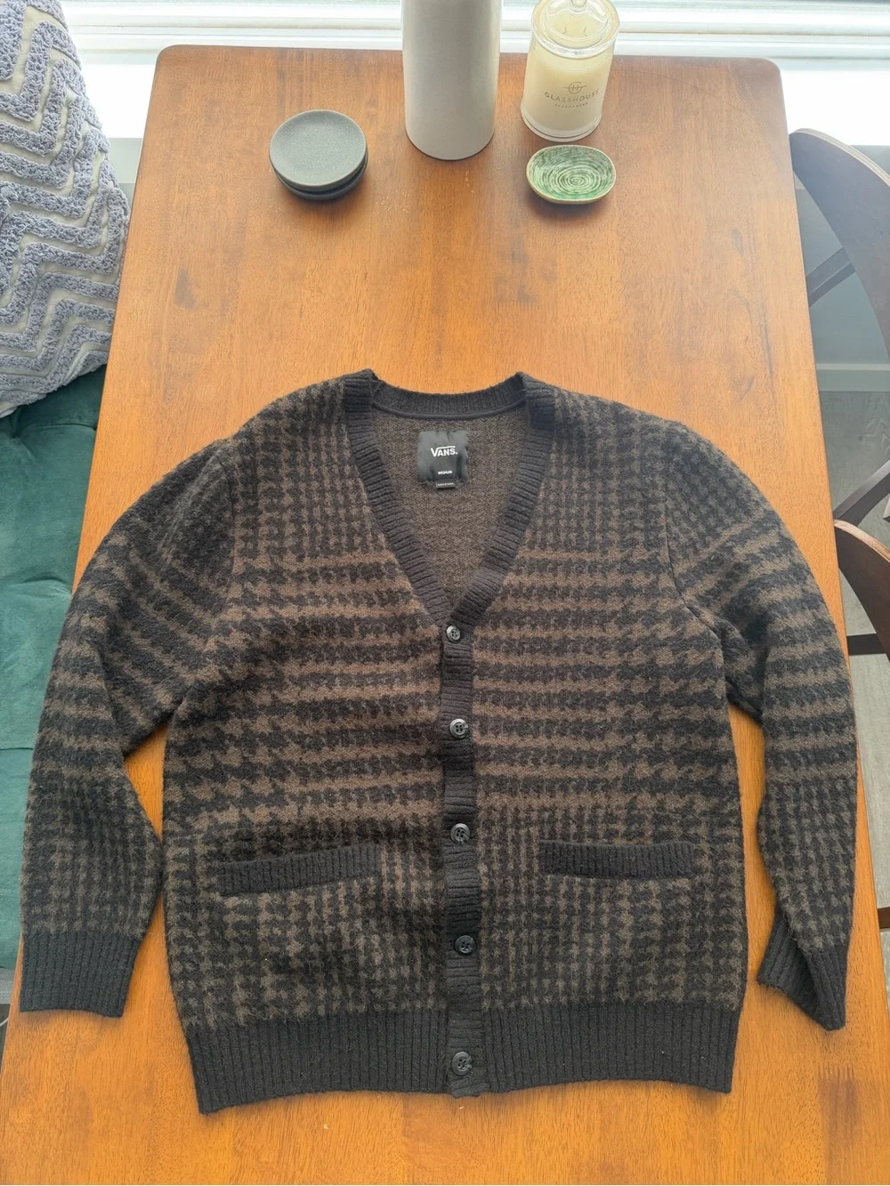 Vans Houndstooth Cardigan - men’s M